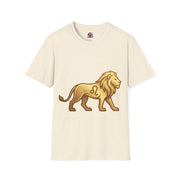 Leo Zodiac Lion T-Shirt — Gold Astrology Tee for Leo Birthdays & Zodiac Fans