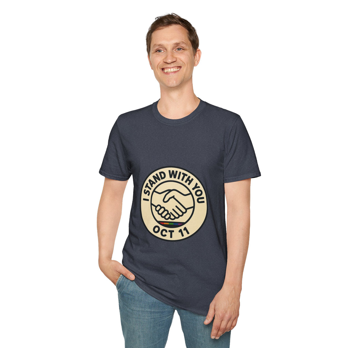I Stand With You Oct 11 T‑Shirt — Solidarity Handshake Tee - Trending Now - October 2026