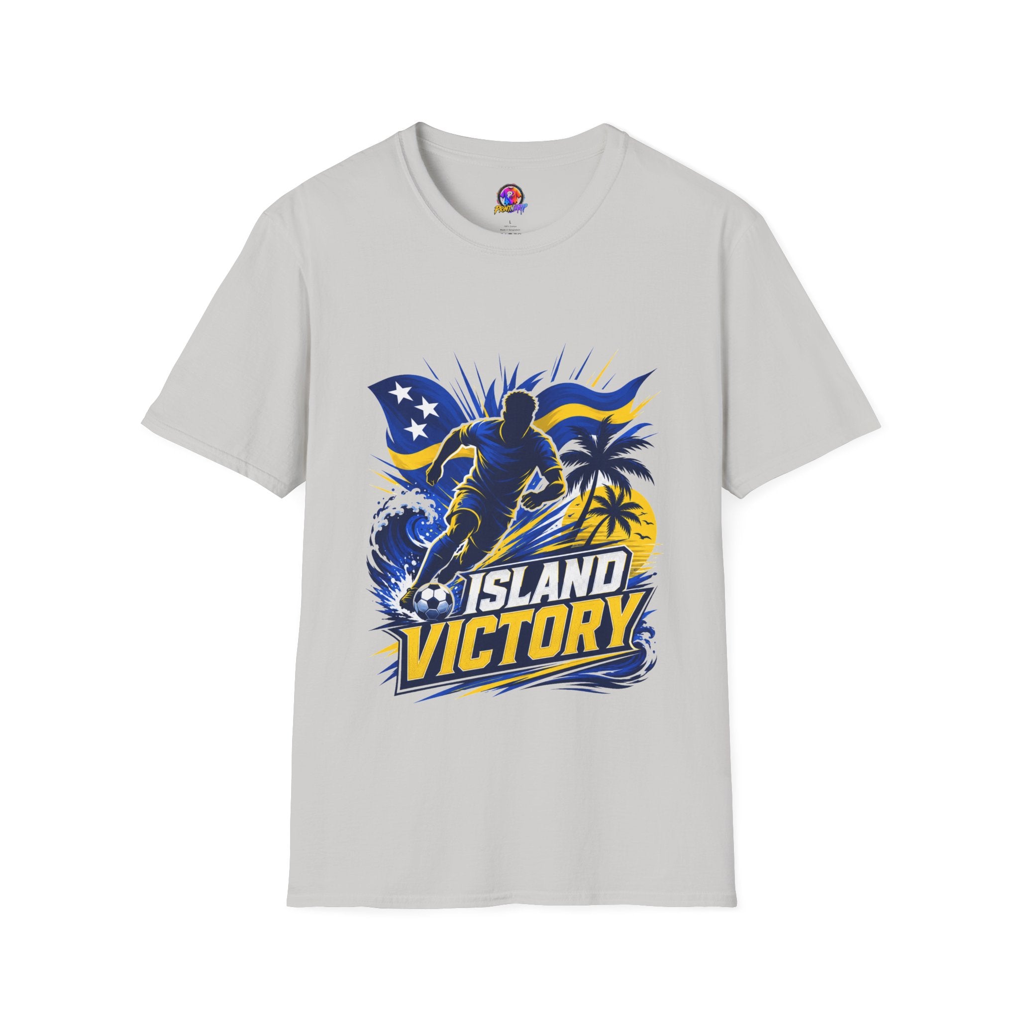 Curacao Island Victory T-Shirt — Tropical Surf Soccer Graphic Tee