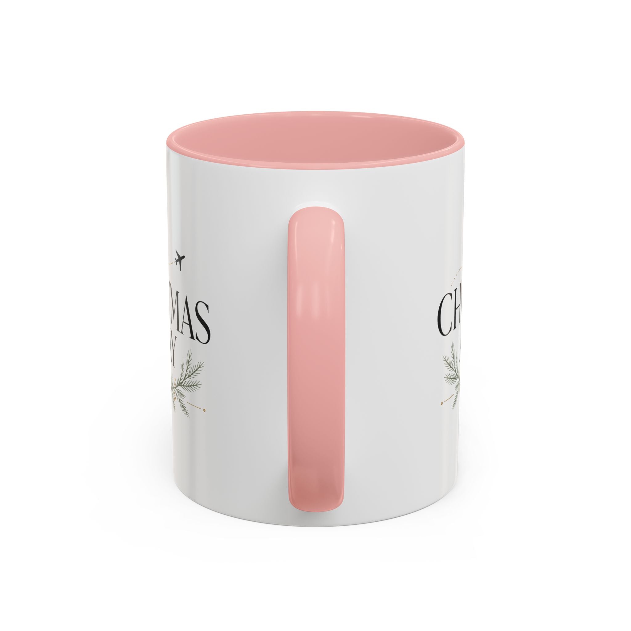 Christmas Away Accent Coffee Mug — Holiday Travel Coffee Cup