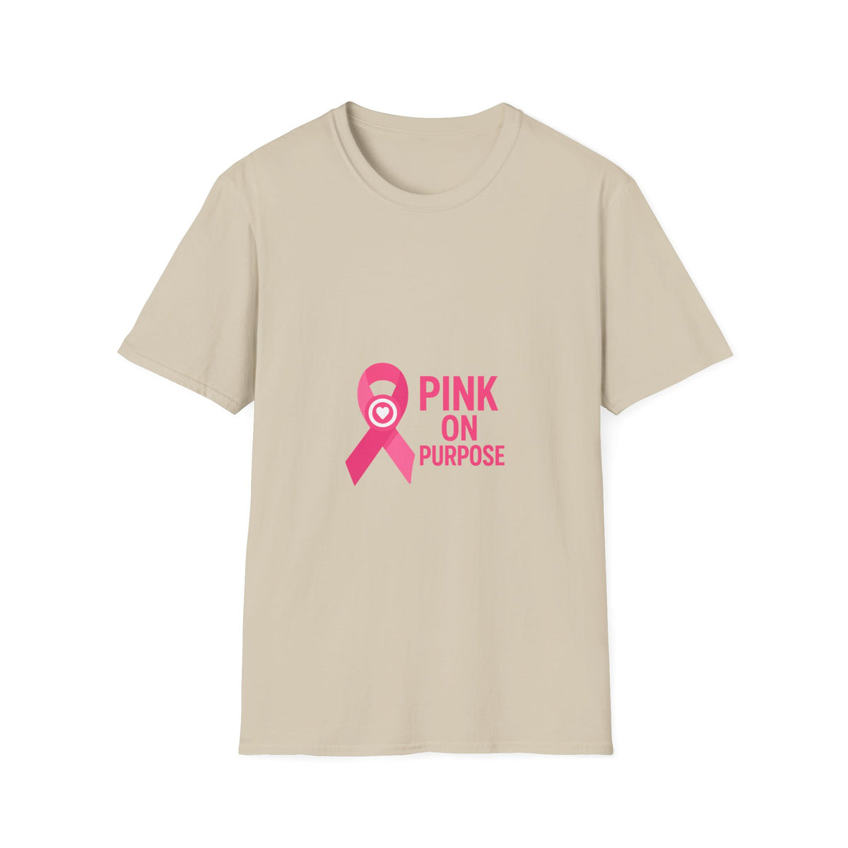 Pink On Purpose T-Shirt — Breast Cancer Awareness Ribbon Tee - Trending Now - October 2026