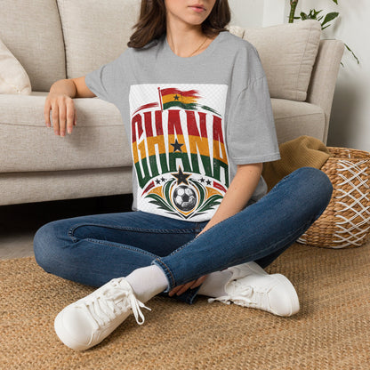 Ghana Flag Soccer T-Shirt — Retro Ghana Pride Football Tee