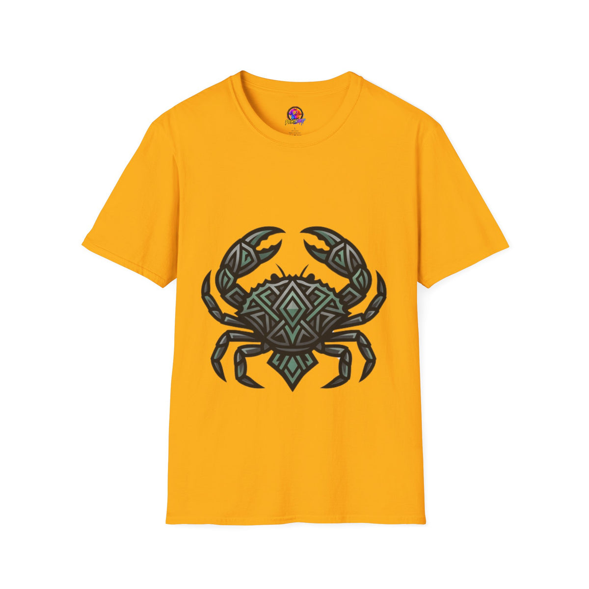 Cancer Zodiac Crab Tribal Graphic T-Shirt — Nautical Beachy Zodiac Style