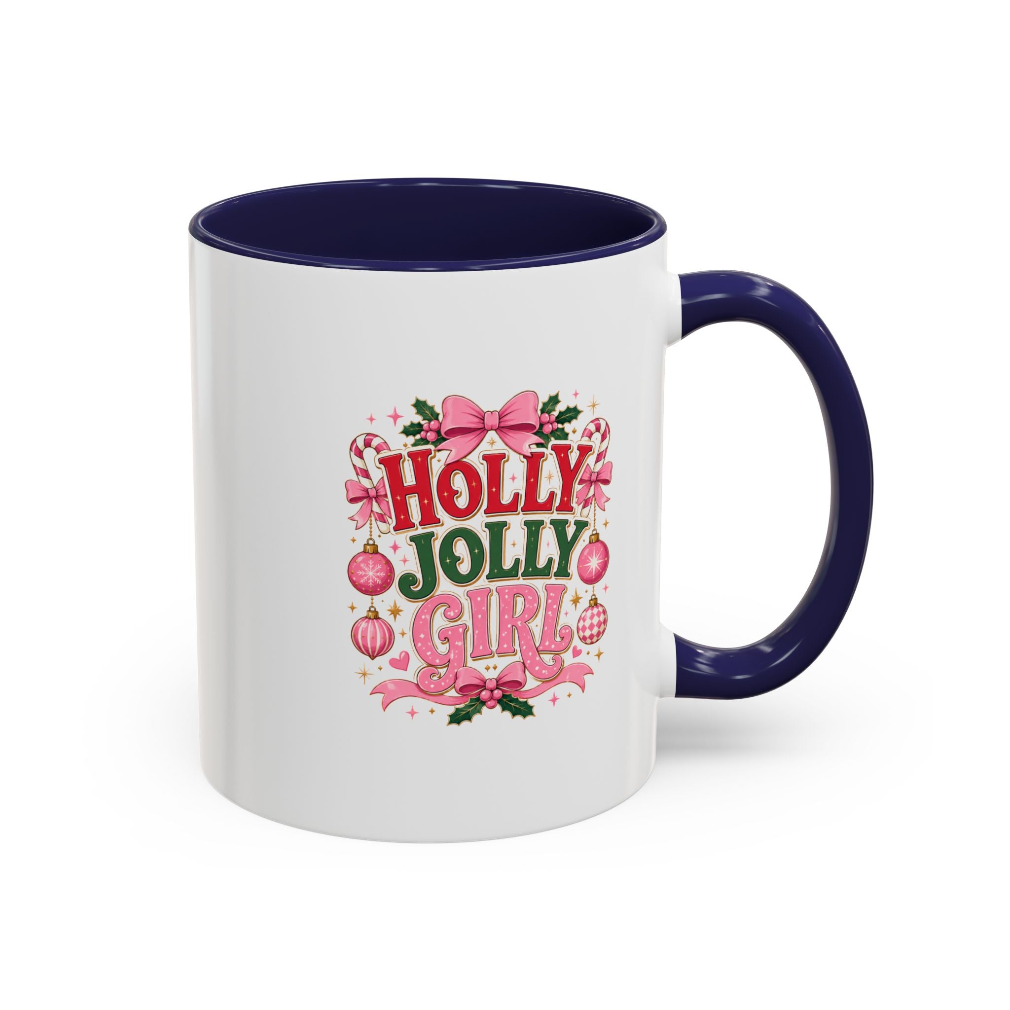 Accent Coffee Mug Holly Jolly Girl