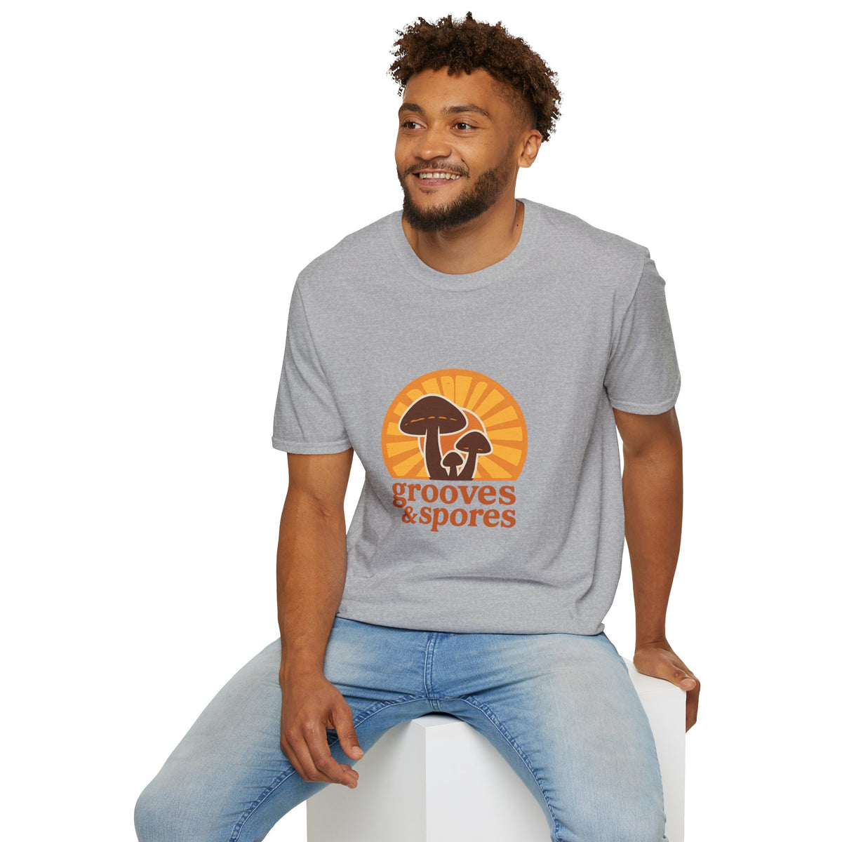 Vintage Mushroom T-Shirt — 'Grooves & Spores' Retro Psychedelic Tee - Trending Now - August 2026