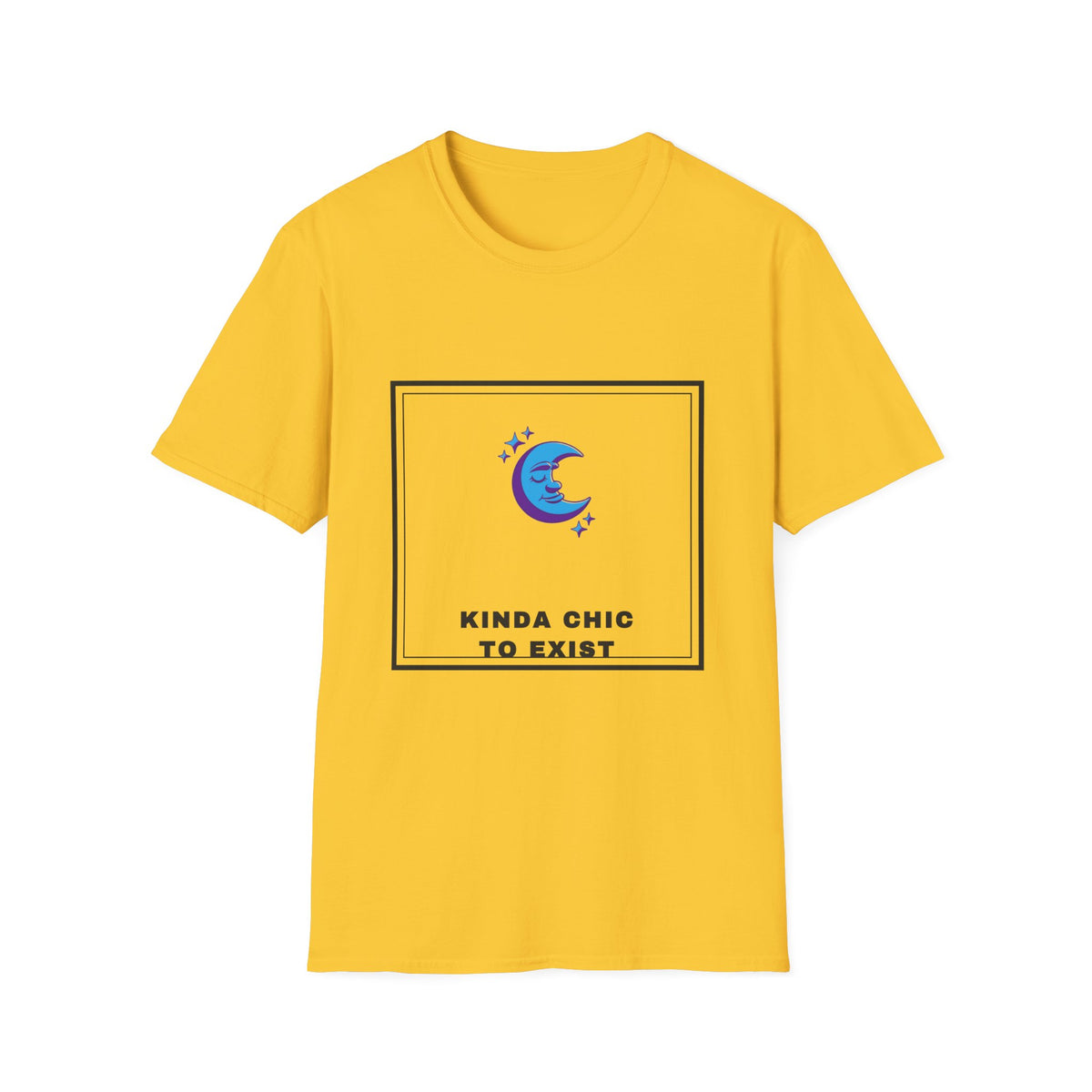Moon Graphic Tee — "Kinda Chic to Exist" Cute Celestial T-Shirt - Trending Now - September 2026