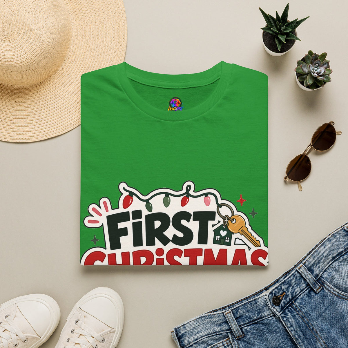 First Christmas No Roommates T-Shirt — Funny Holiday New Home Tee