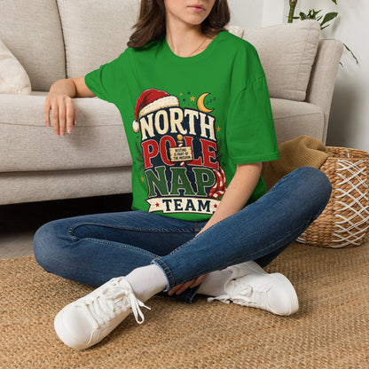 North Pole Nap Team T-Shirt — Funny Christmas Sleepy Holiday Tee
