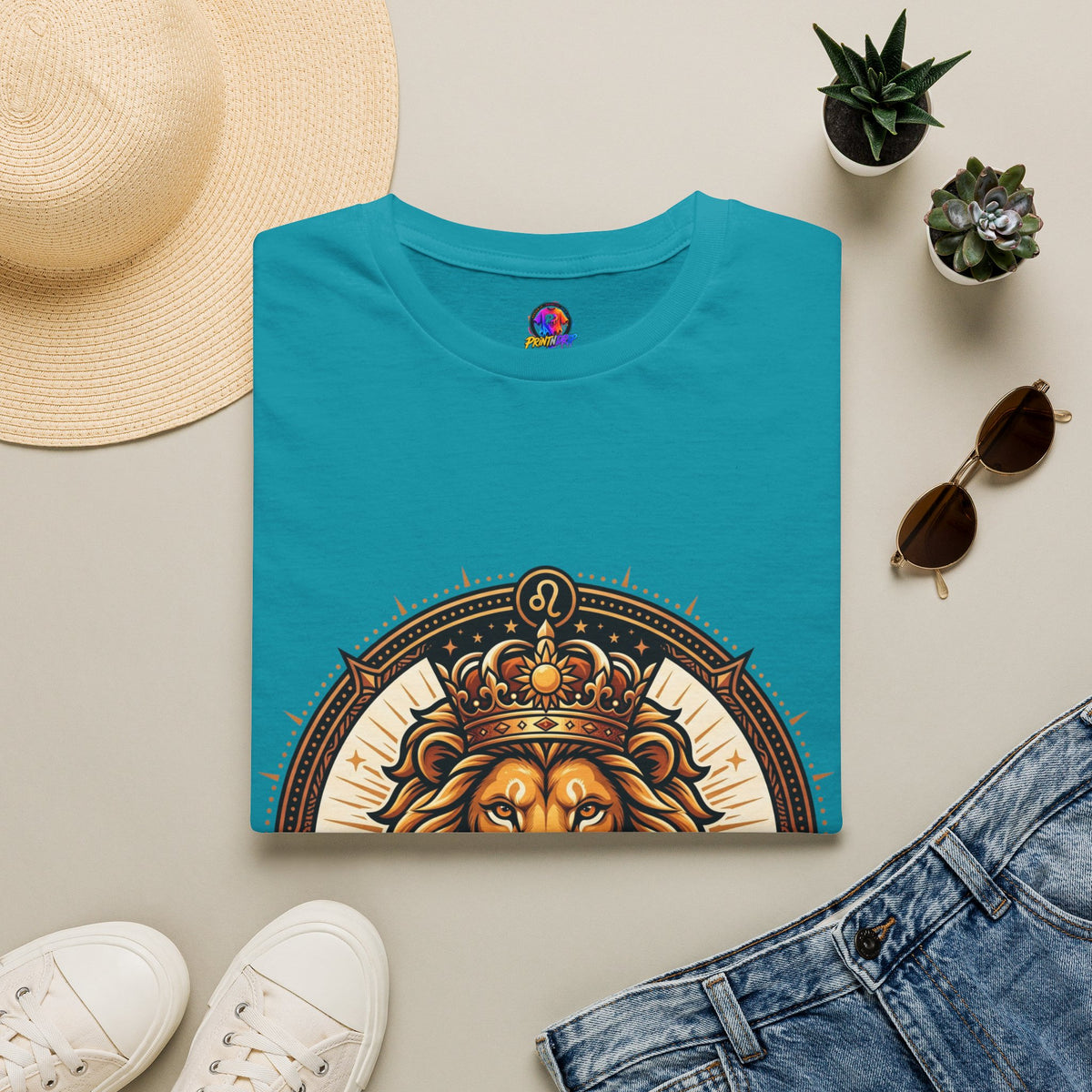 Leo Zodiac Lion T-Shirt — "Confidence Comes Naturally, I'm a Leo" Astrology Tee