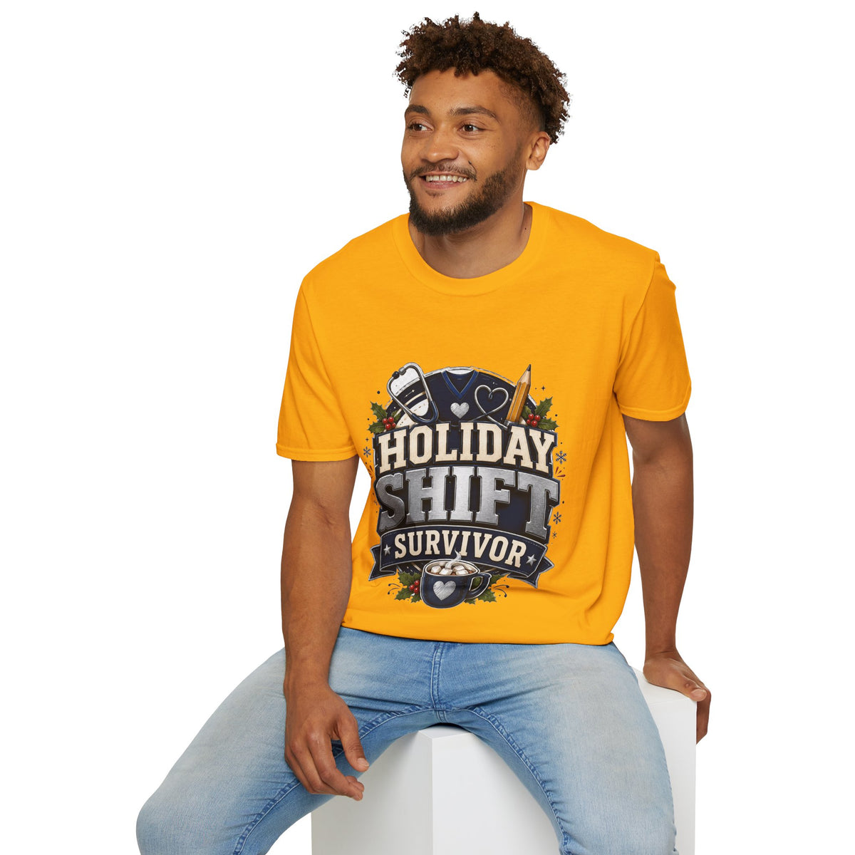Holiday Shift Survivor T-Shirt — Nurse & Healthcare Worker Gift