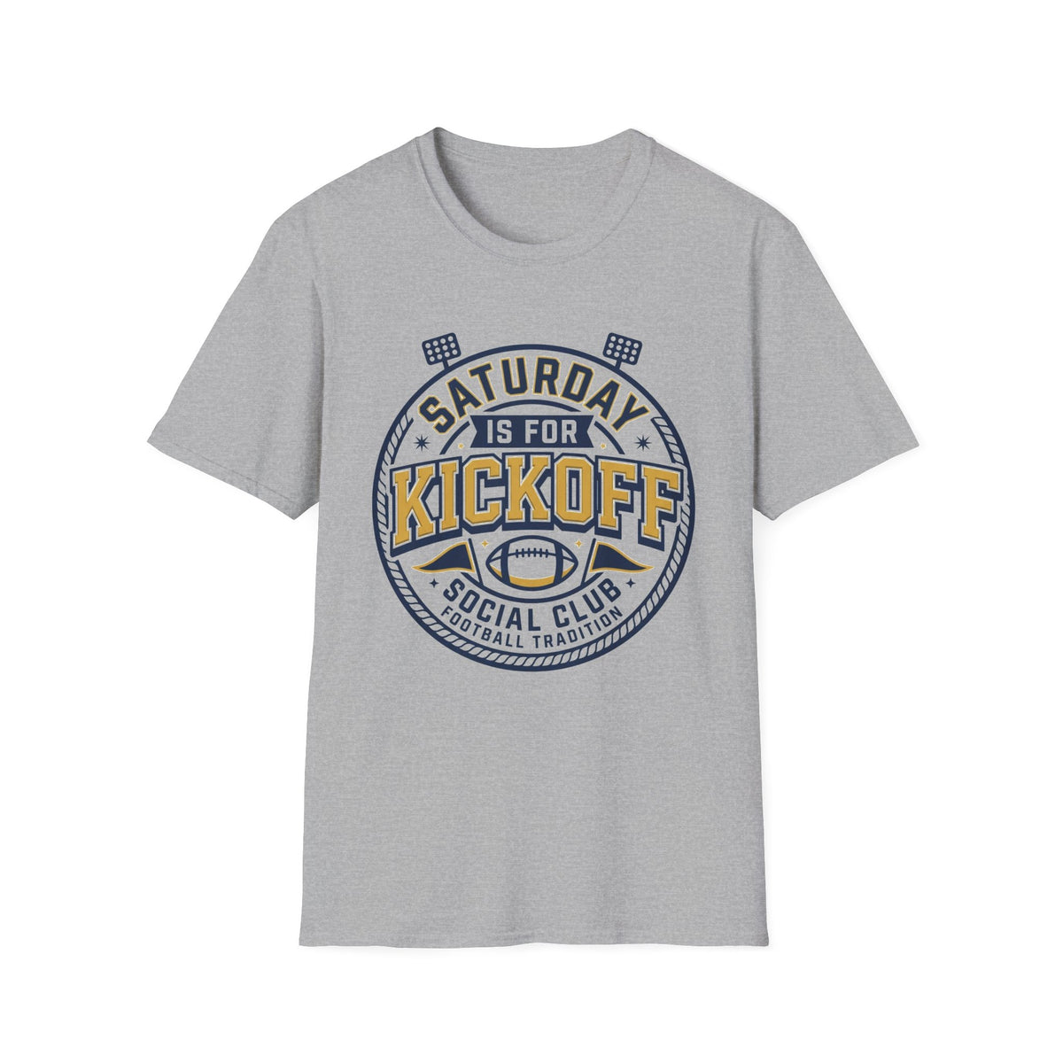 Saturday Night Kickoff T-Shirt — Vintage Football Game Day Tee - Trending Now - August 2026