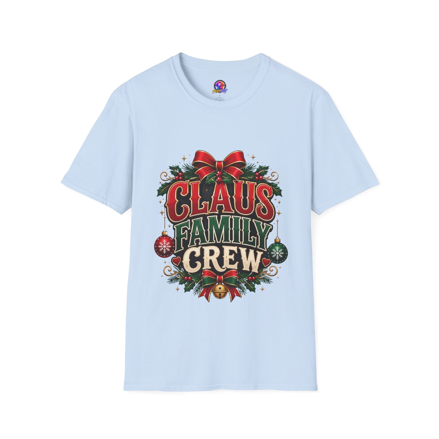 Claus Family Crew T-Shirt — Festive Christmas Holiday Tee