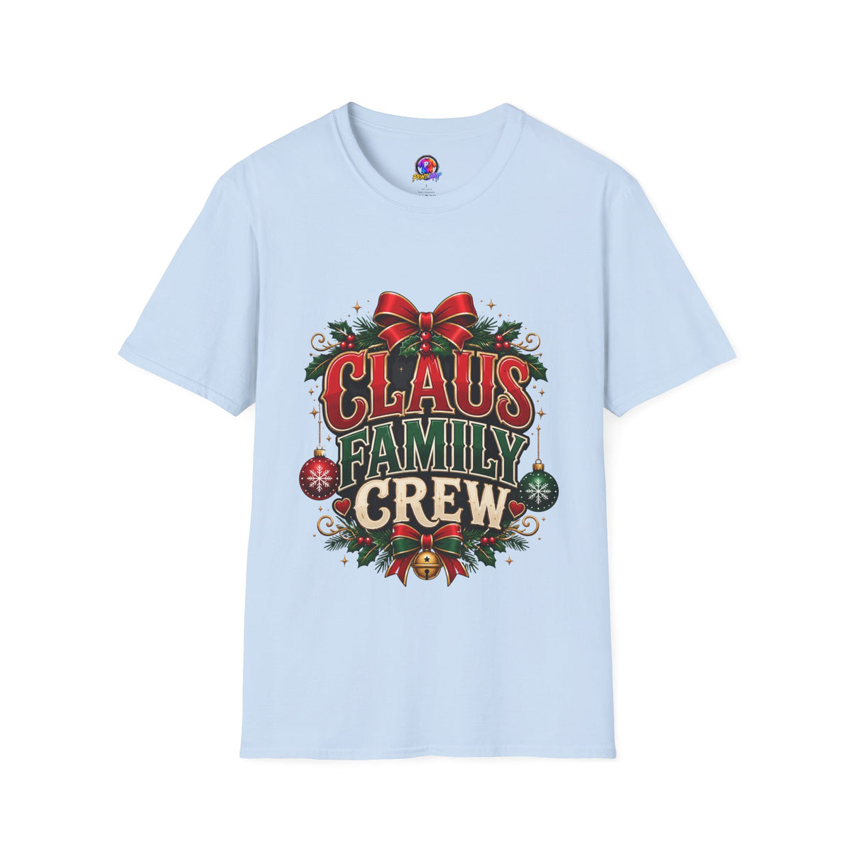 Claus Family Crew T-Shirt — Festive Christmas Holiday Tee