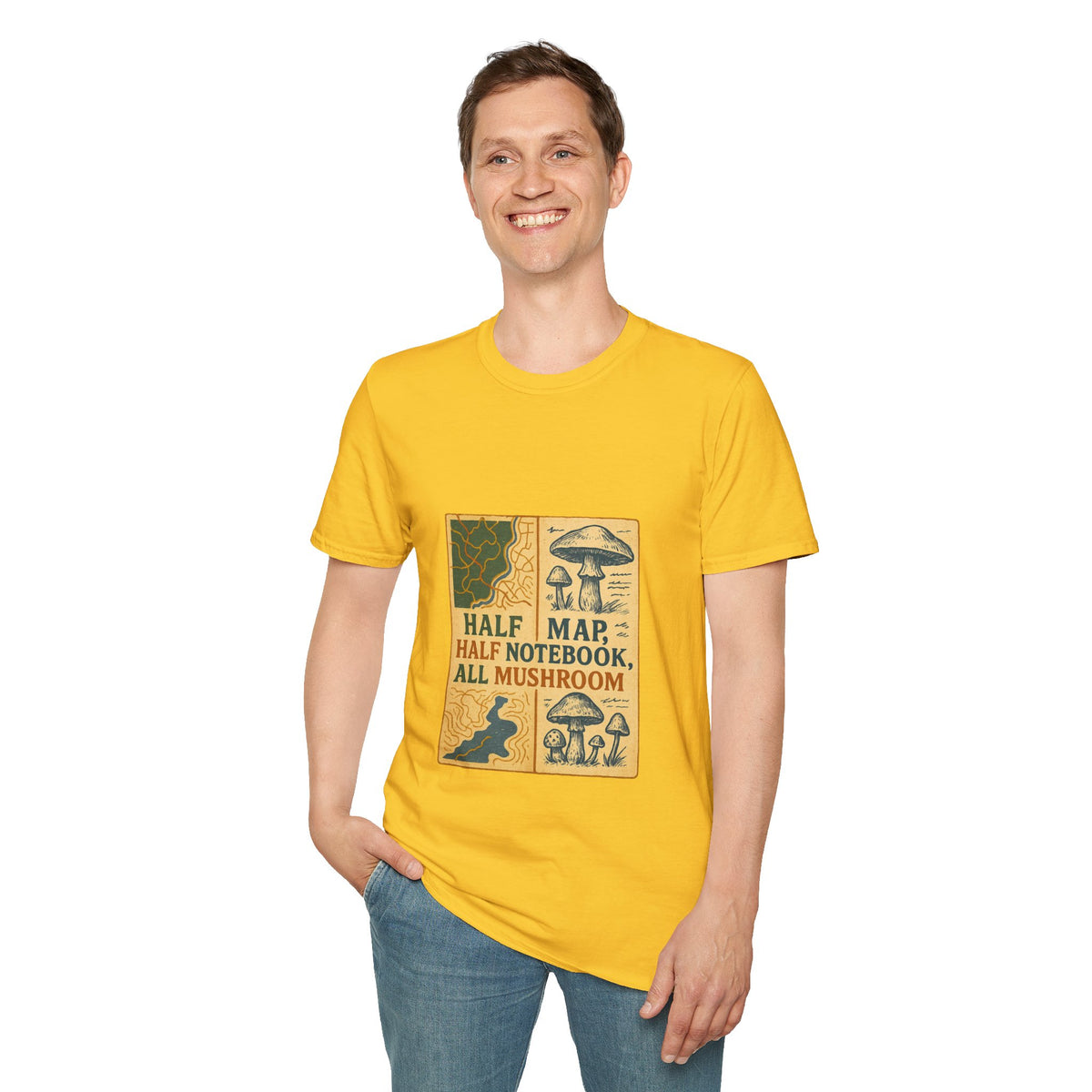 Mushroom Field Guide T-Shirt – Vintage “Half Map, Half Notebook, All Mushroom” Design - Trending Now - October 2026