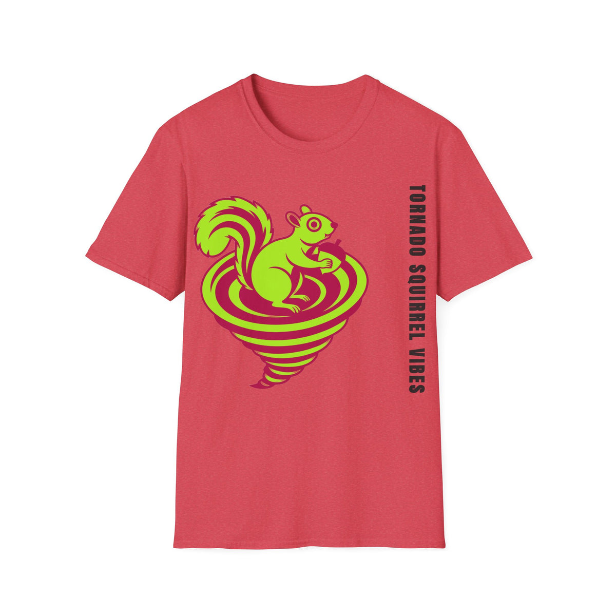 Squirrel Tornado T‑Shirt — Neon Retro Squirrel Whirl Graphic Tee - Trending Now - September 2026
