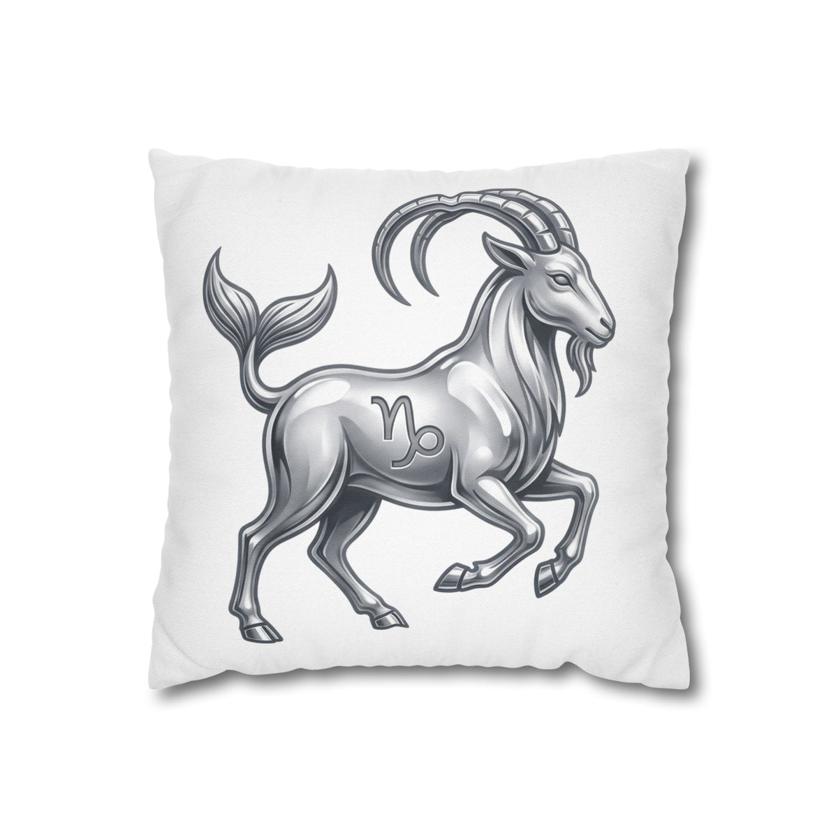 Capricorn Zodiac Pillowcase — Goat-Mermaid Astrology Cushion Cover