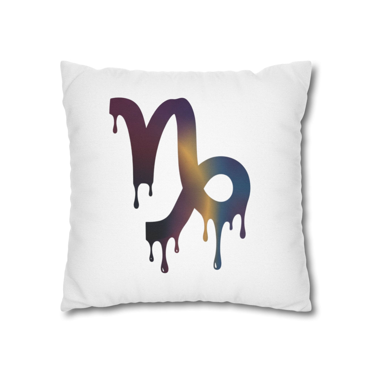 Capricorn Drip Zodiac Pillowcase — Decorative Astrology Accent