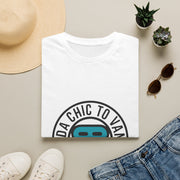 "Kinda Chic To Vanish" Teal Mask Graphic Tee - Trending Now - September 2026