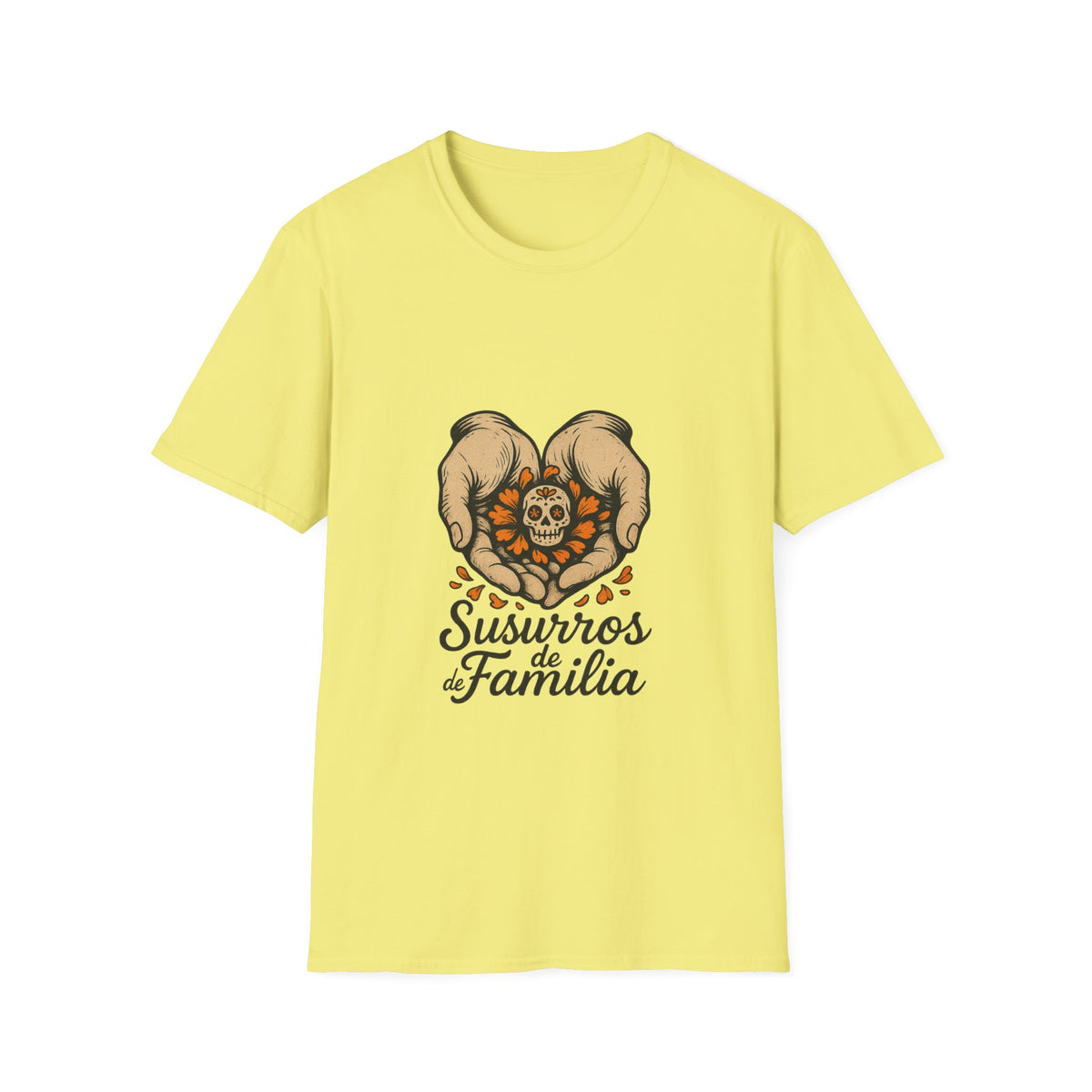 T‑Shirt — Sweetheart Pomeranians Heart Design with “Siempre Familia” Text - Trending Now - October 2026