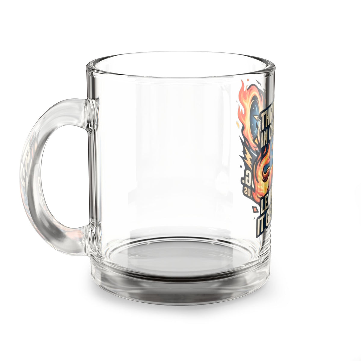Sagittarius Glass Mug — "Thrives in Chaos, Leaves When It Gets Boring" 10oz