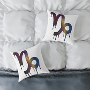 Capricorn Drip Zodiac Pillow — Astrological Decorative Throw Cushion