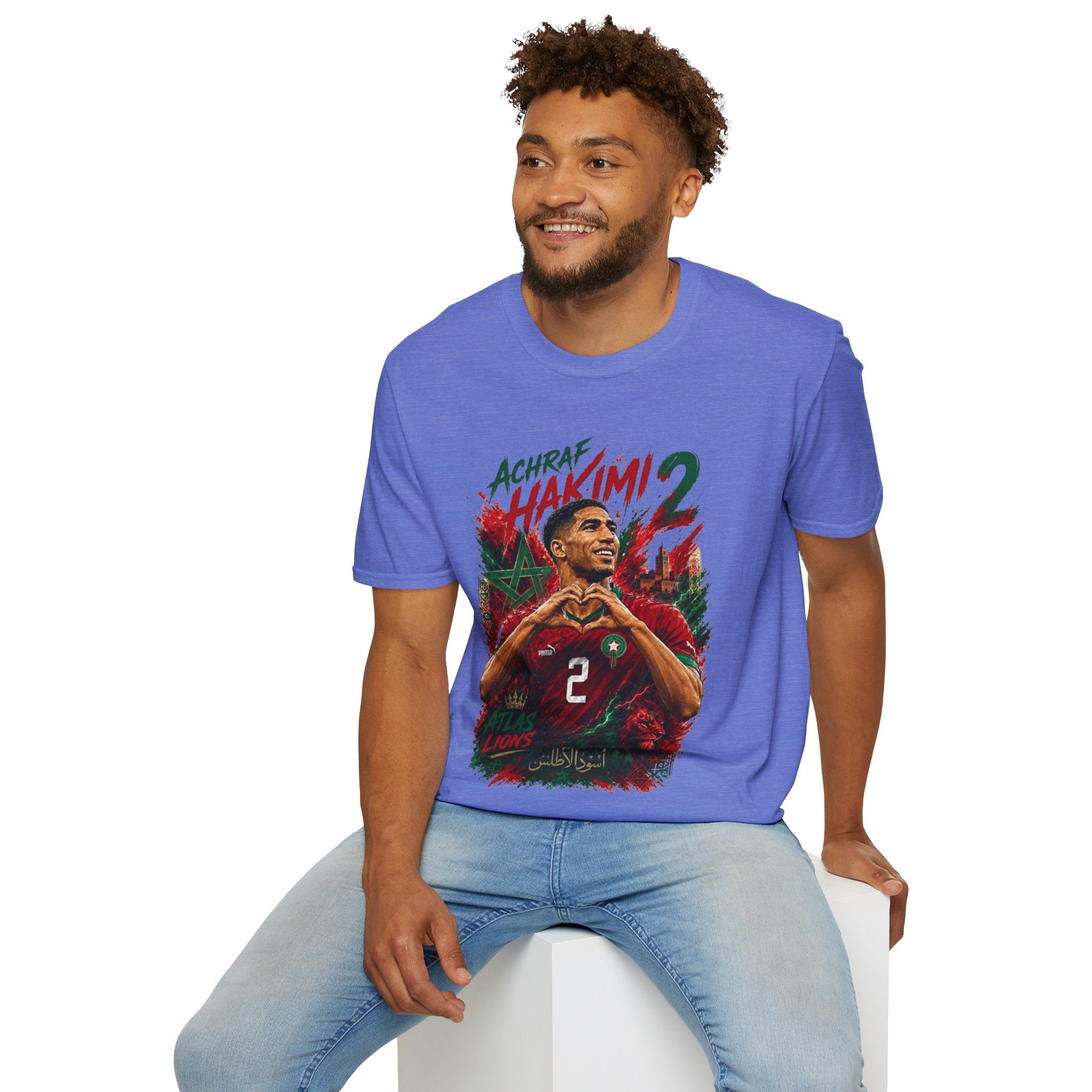 Achraf Hakimi #2 Soccer T-Shirt — Morocco Football Fan Tee