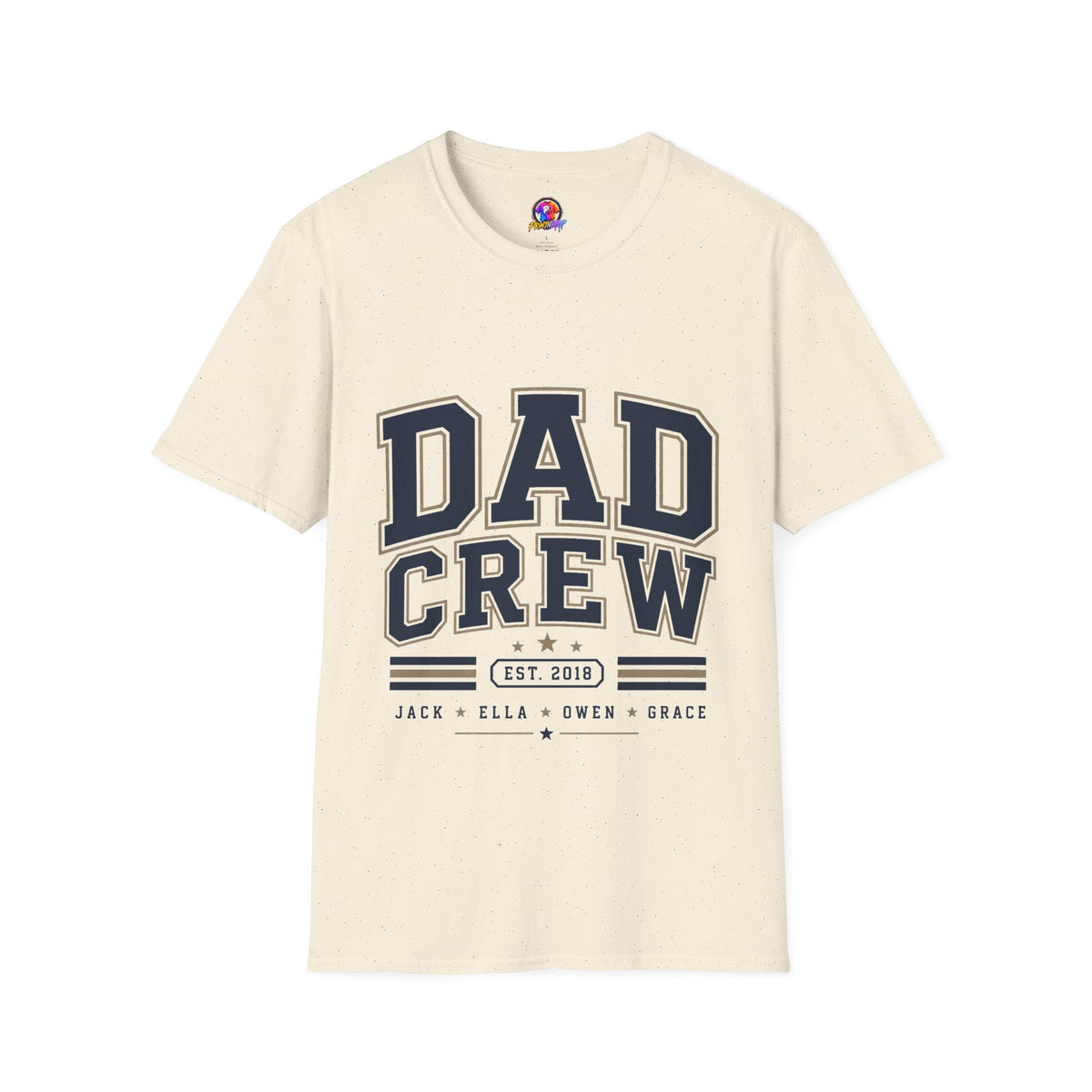 Dad Crew T-Shirt — Vintage Collegiate "DAD CREW" Father's Day Tee
