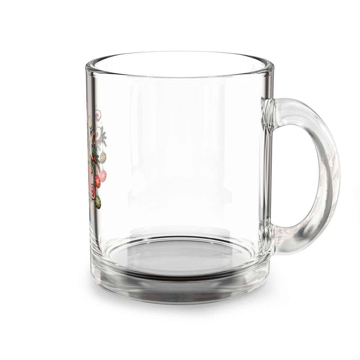 Christmas Glass Mug 10 oz Jolly Old Soul Glass Mug — 10oz Holiday Santa Coffee Cup