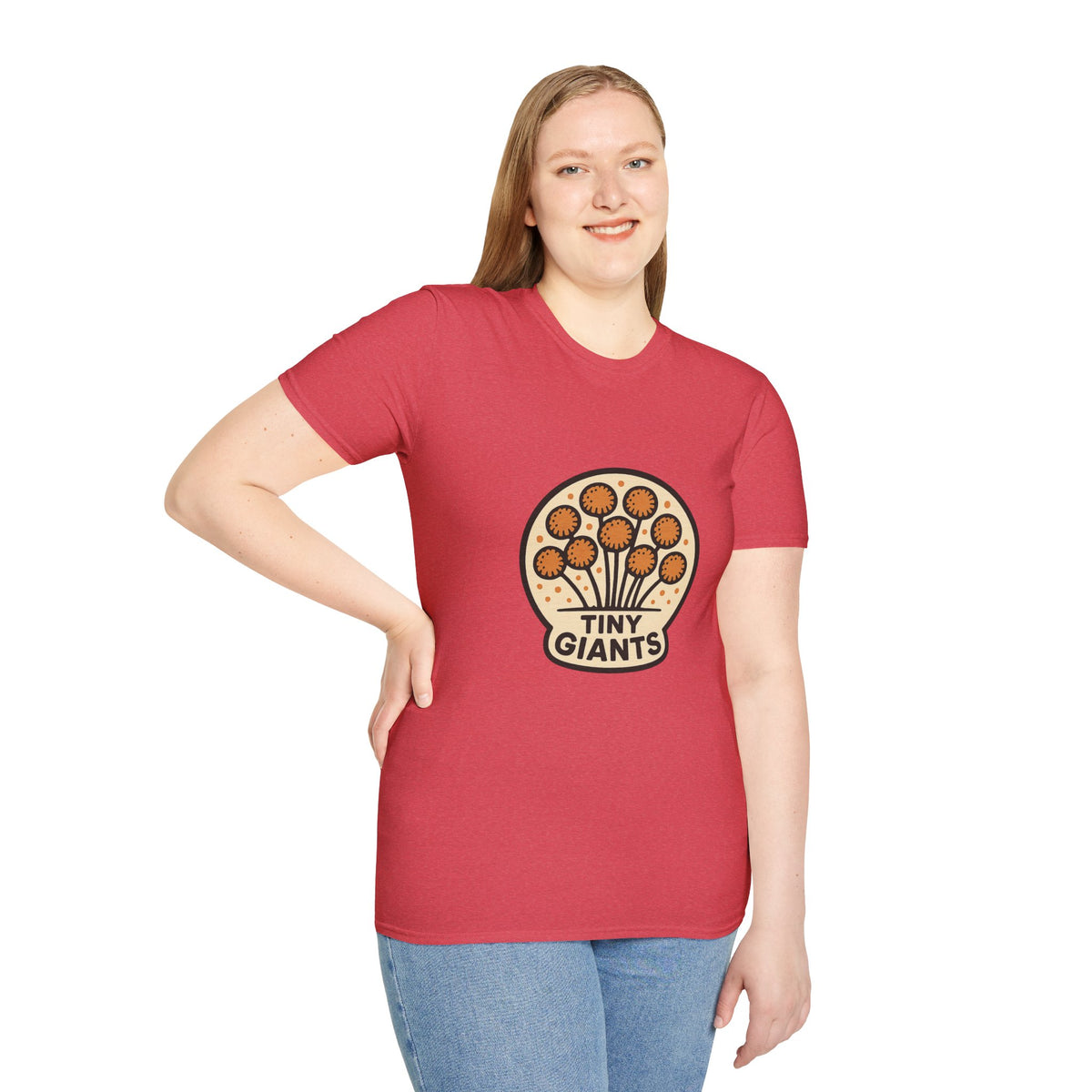 Tiny Giants Mushroom T-Shirt — Vintage Psychedelic Fungi Graphic Tee