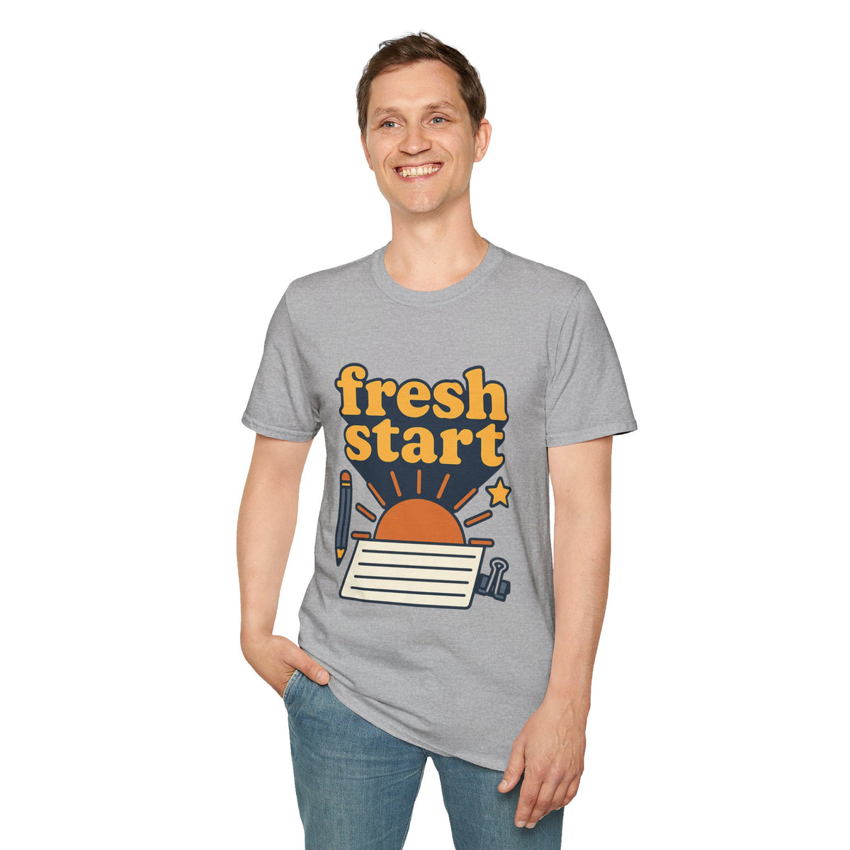 Fresh Start T-Shirt – Retro Sunrise Graphic  - Trending Now - August 2026