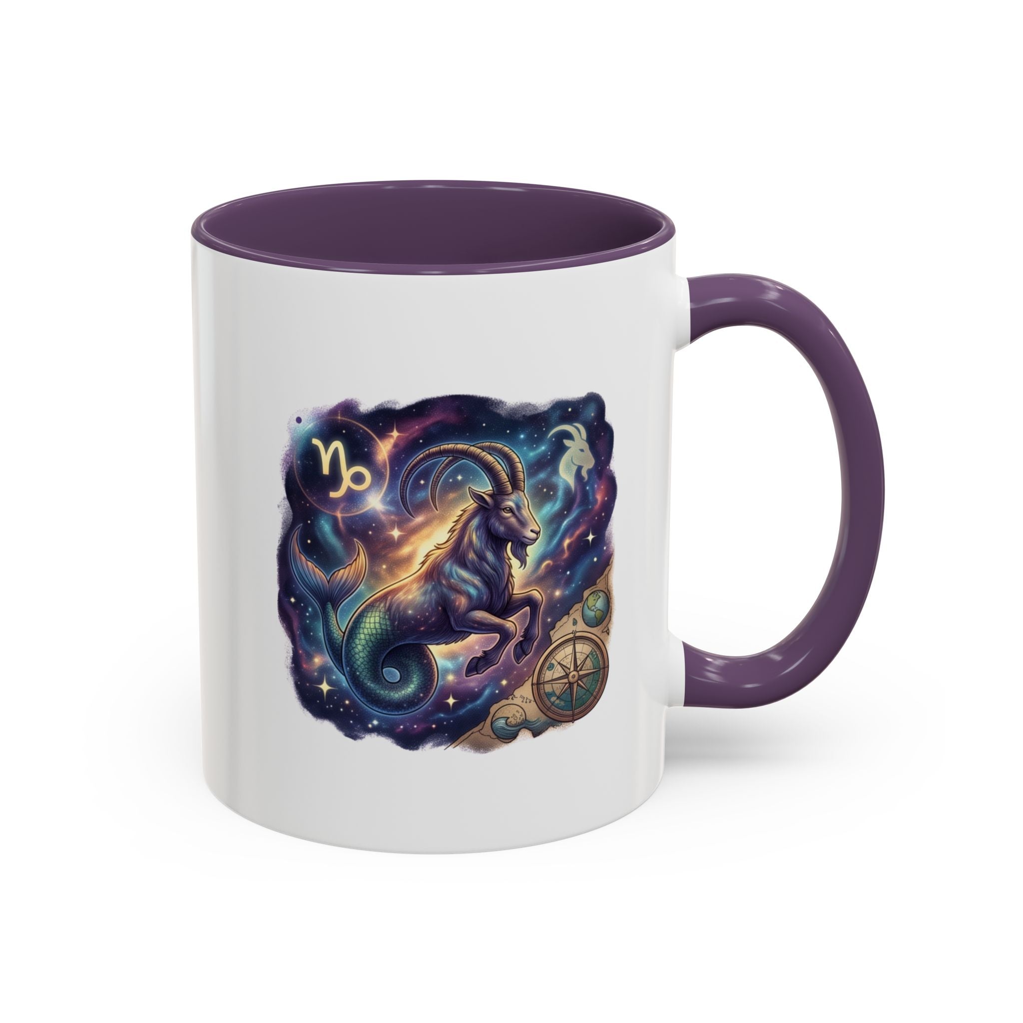 Capricorn Zodiac Coffee Mug — Celestial Goat Astrology Accent Mug