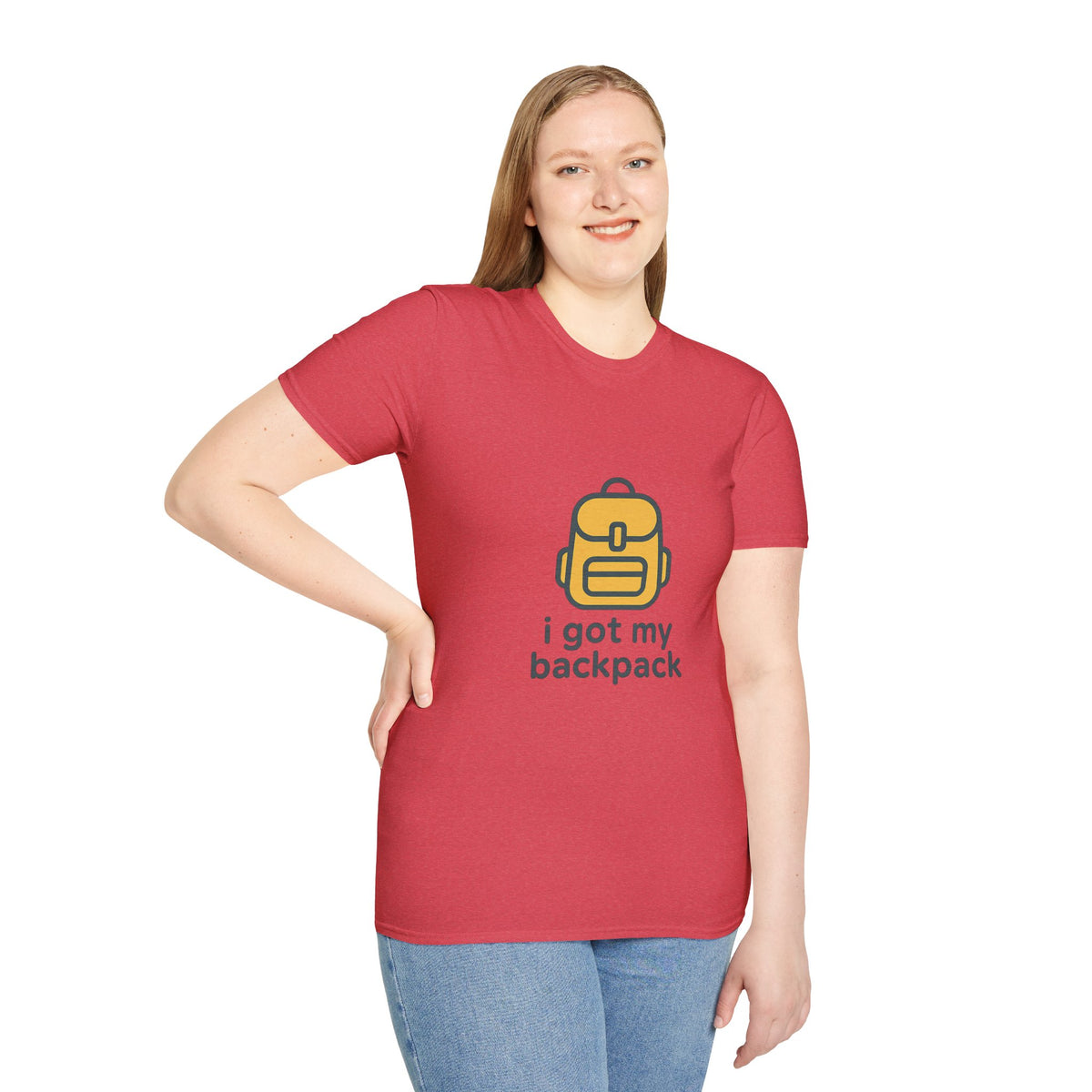 Minimalist Backpack Graphic T‑Shirt – Cute Tiny Backpack Logo Tee - Trending Now - August 2026