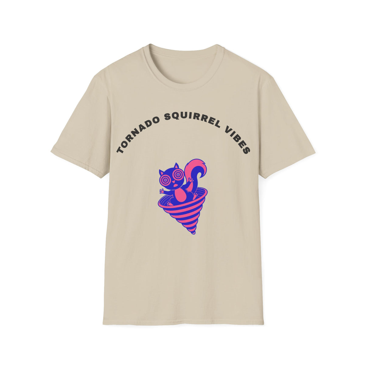 T-Shirt — Tornado Squirrel Vibes Cute Cat Cone Graphic Tee - Trending Now - September 2026