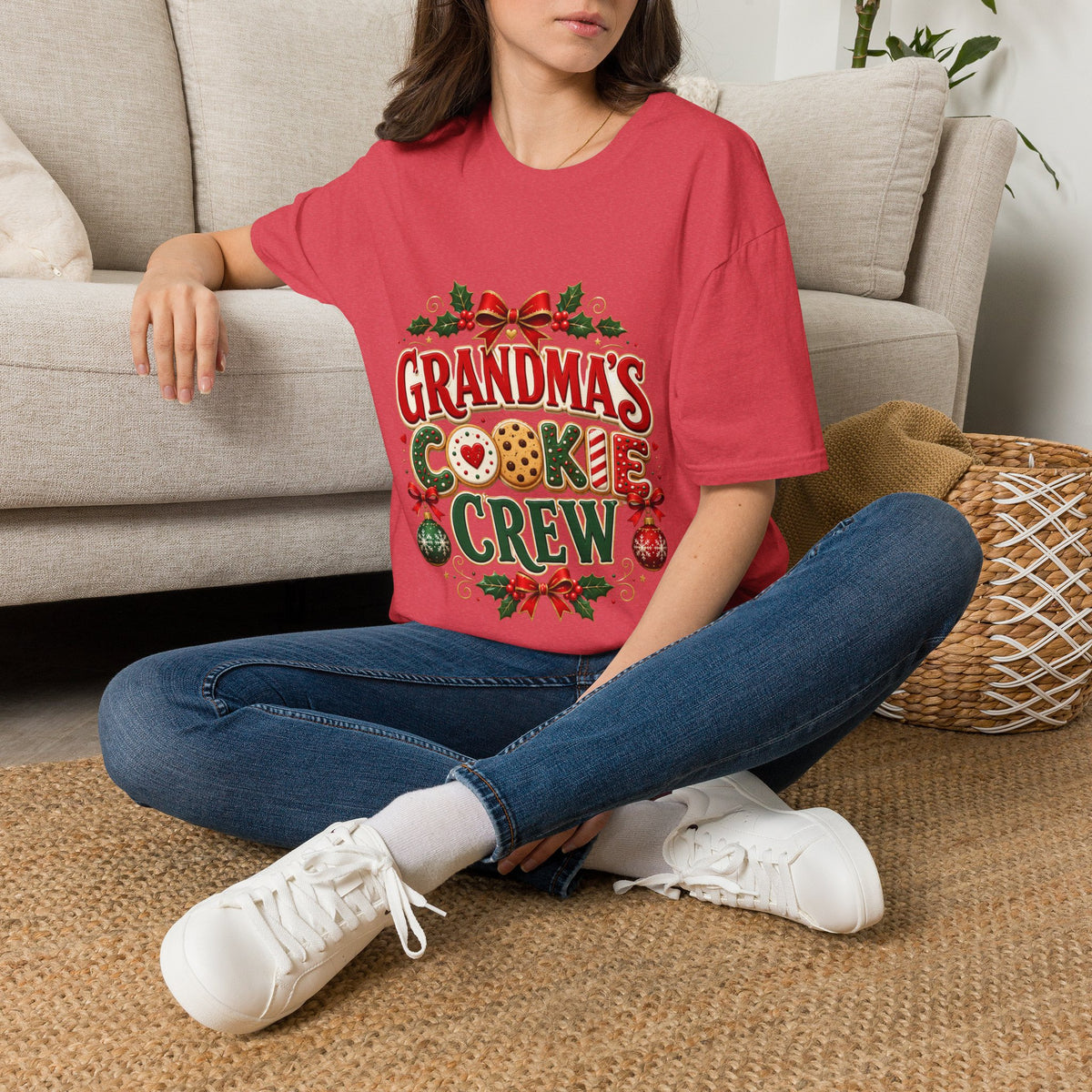 Grandma's Cookie Crew T-Shirt — Festive Christmas Baking Tee