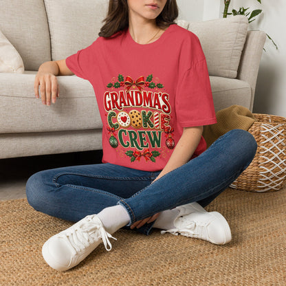 Grandma's Cookie Crew T-Shirt — Festive Christmas Baking Tee