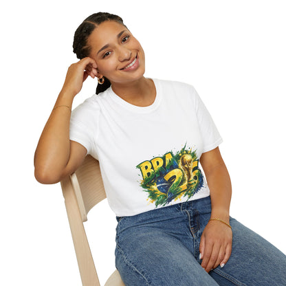 Brazil 25 T‑Shirt — Brazil Soccer World Cup Graphic Tee
