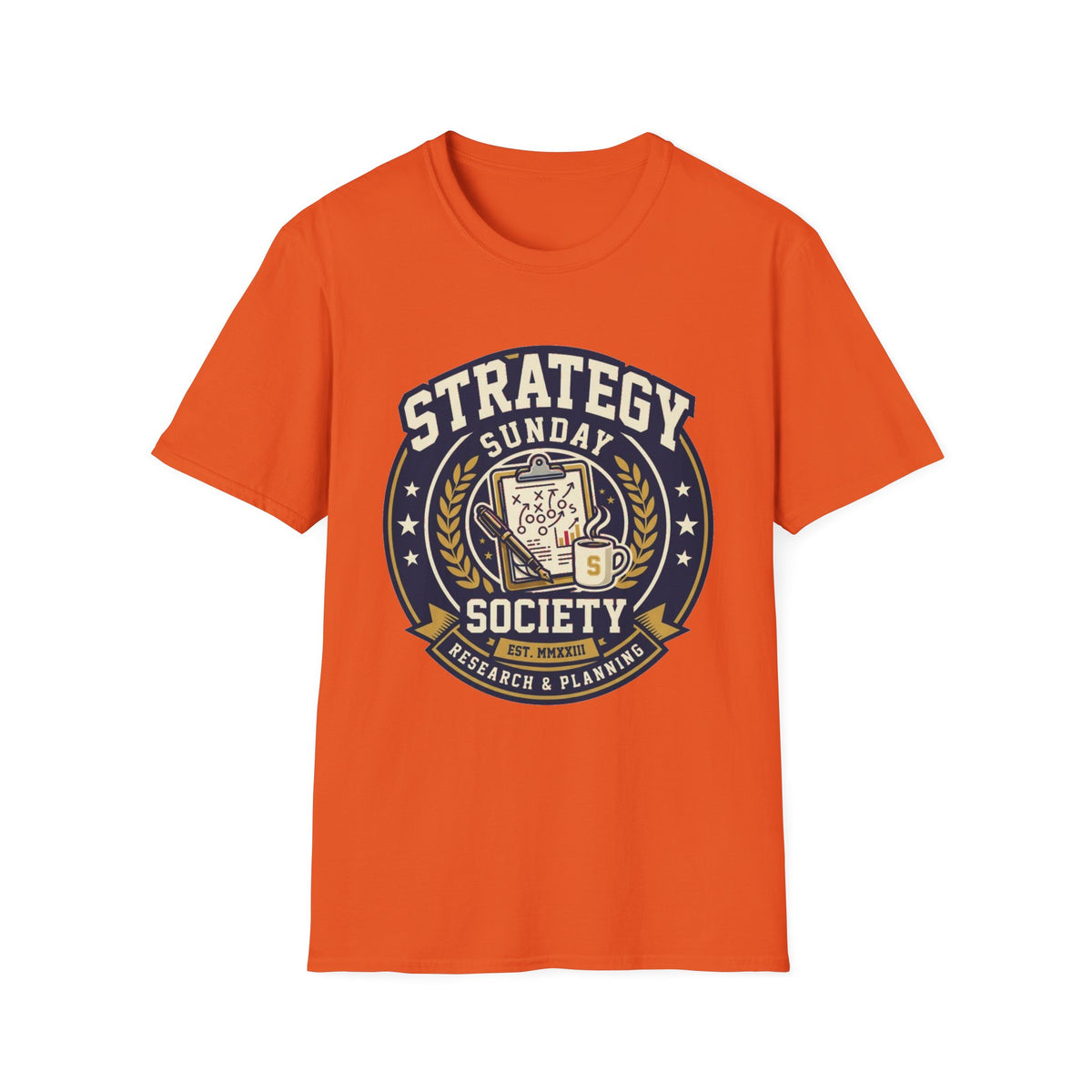 Strategy Society Sunday T‑Shirt — Retro Emblem Gaming / Strategy Club Tee - Trending Now - August 2026