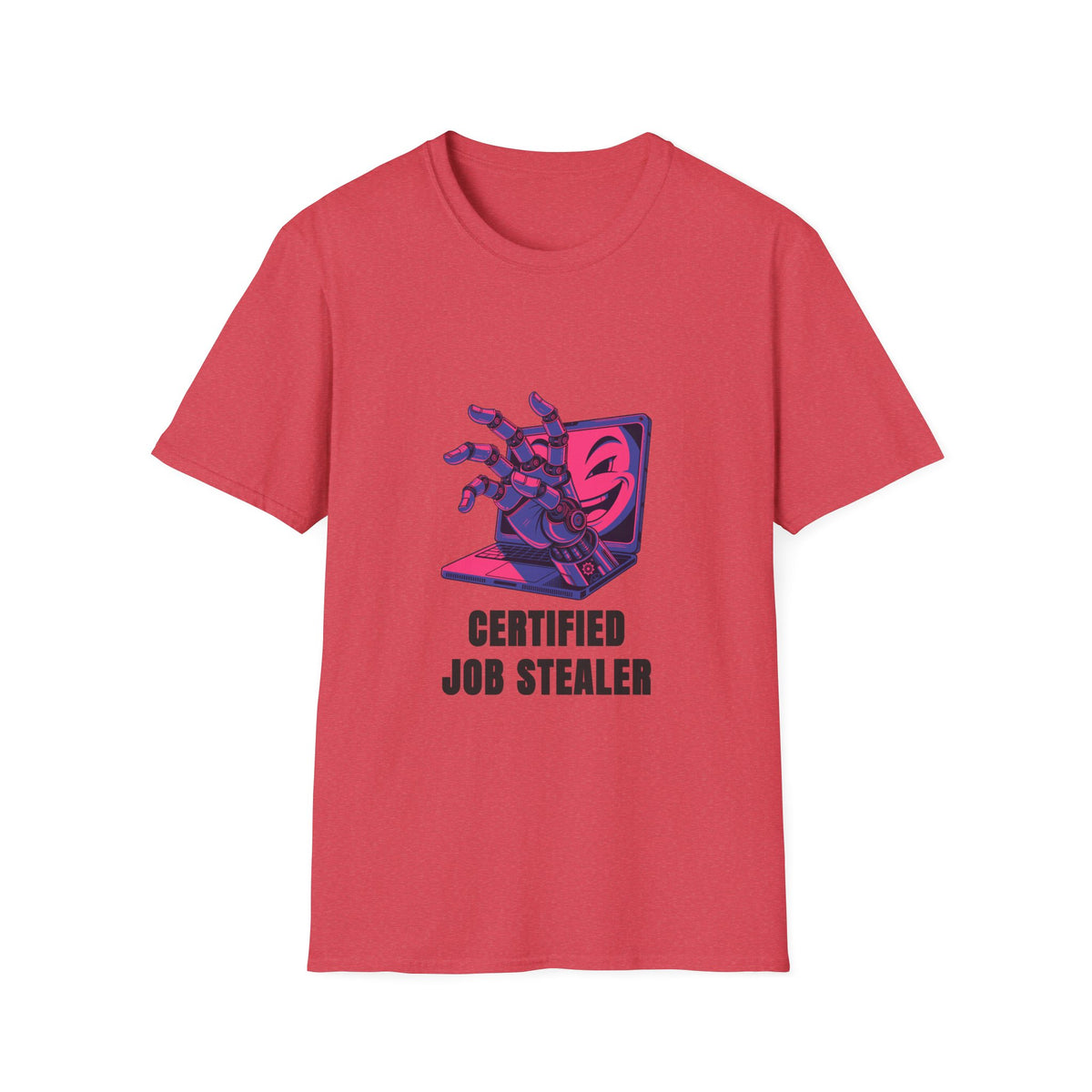 Certified Job Stealer T-Shirt — Retro Cyber Hand Graphic Tee - Trending Now - August 2026