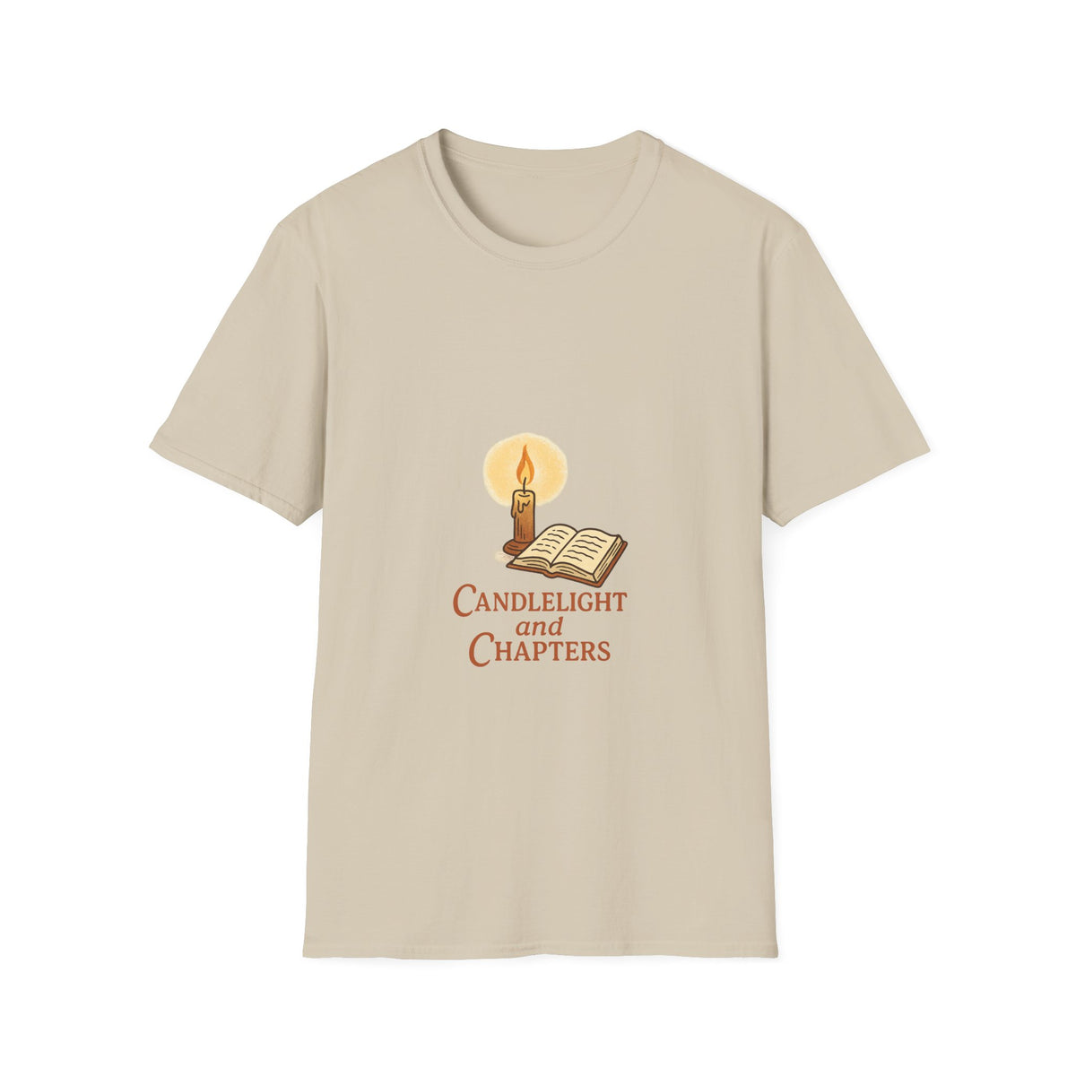 Candlelight and Chapters T-Shirt — Cozy Reading Booklover Tee - Trending Now - October 2026
