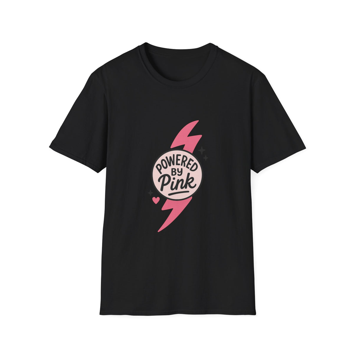 Pink Power Bolt T-Shirt — Flowers in Pink Graphic Tee - Trending Now - October 2026
