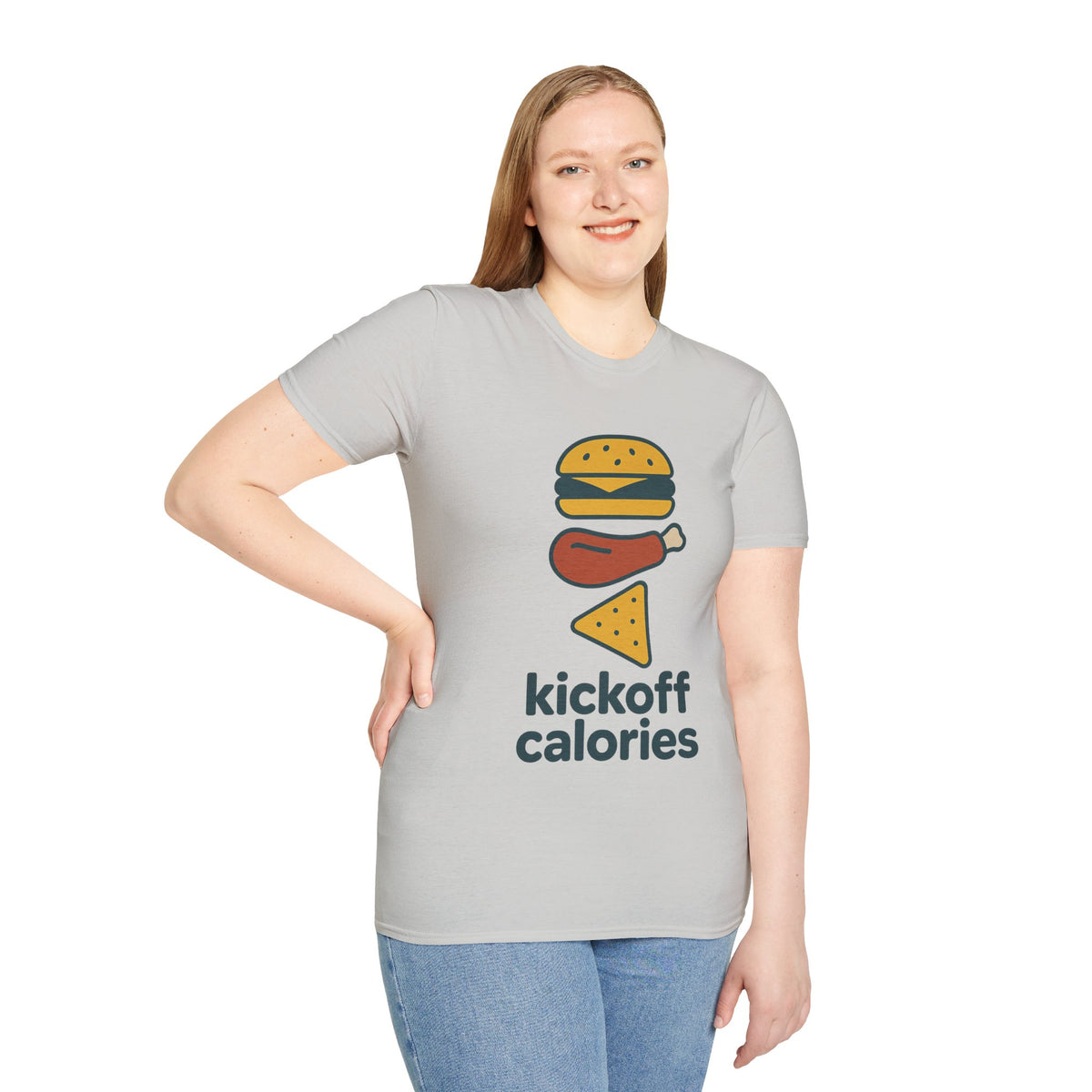 Funny 'Kick Off Calories' T-Shirt — Burger, Drumstick & Pizza Fitness Humor Tee - Trending Now - August 2026