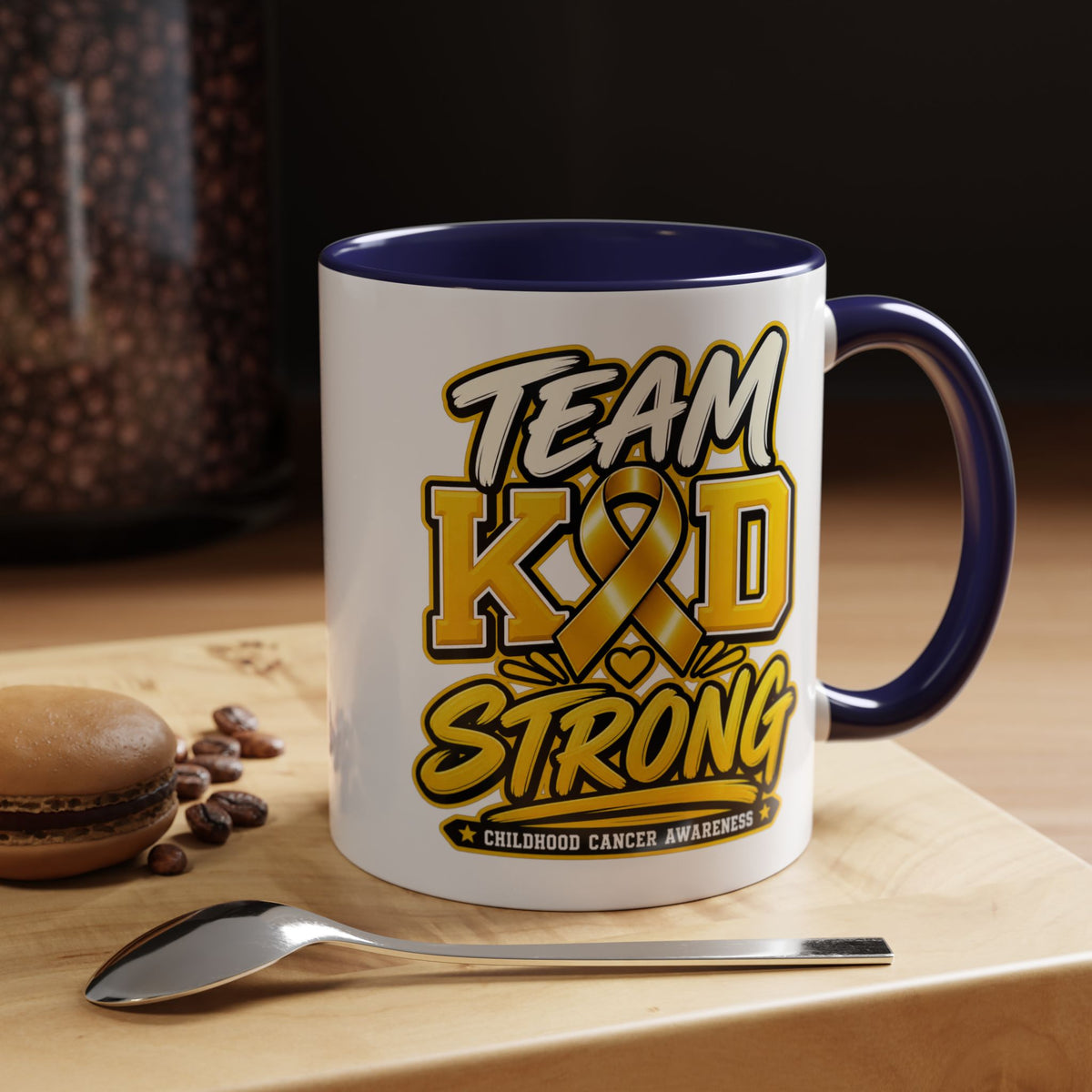 Team KID Strong Childhood Cancer Awareness Coffee Mug