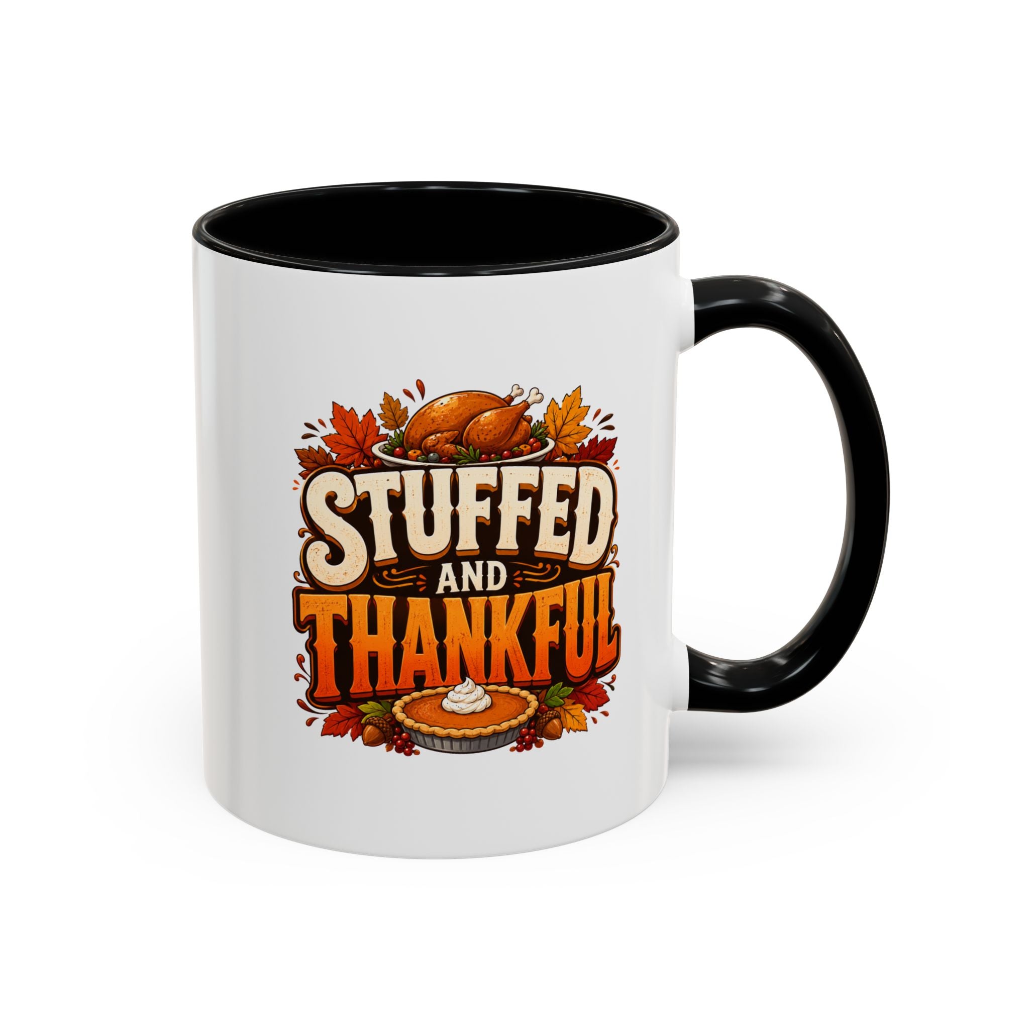 Thanksgiving Mug Stuffed and Thankful Thanksgiving Coffee Mug