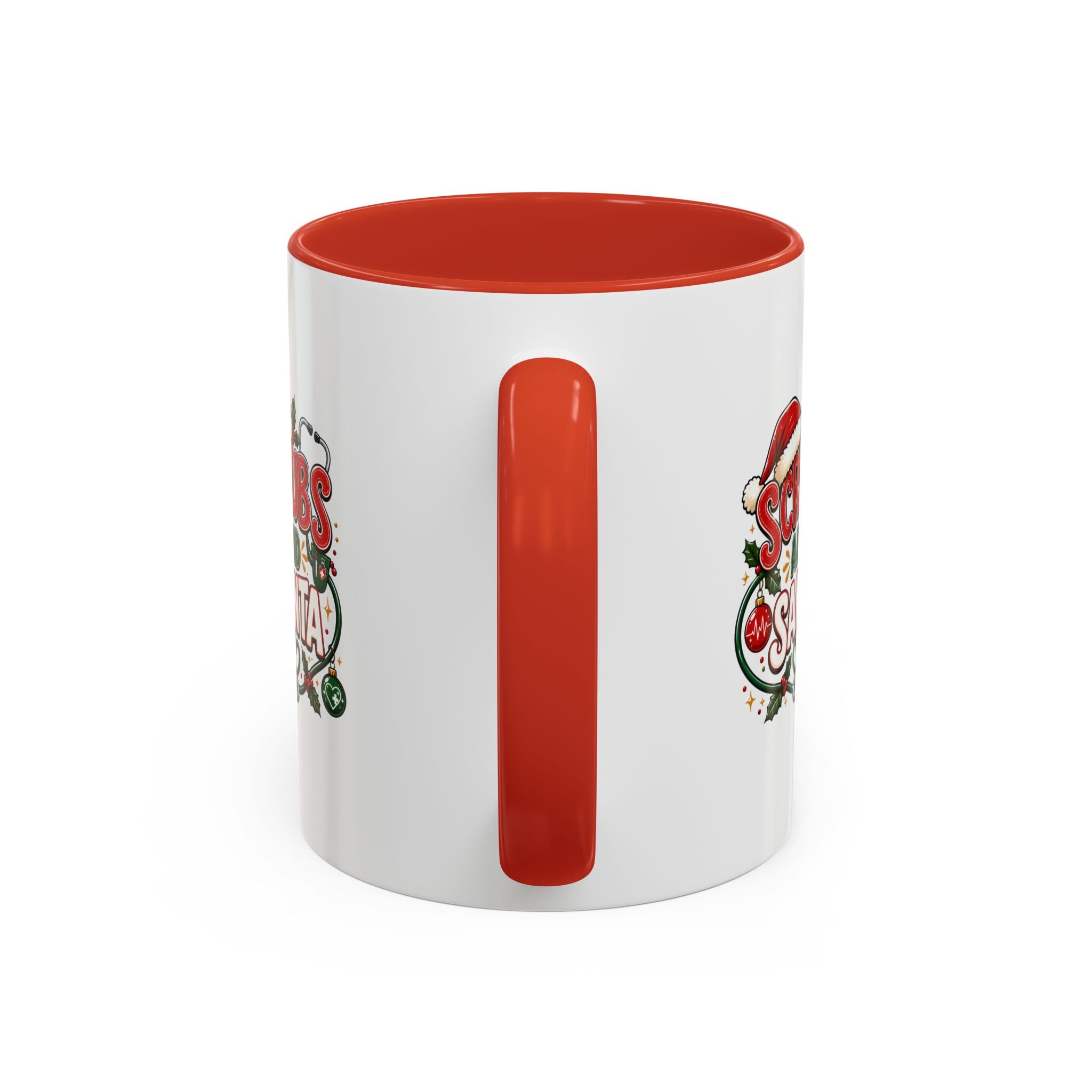 Coffee Mug — "Scrubs and Santa" Christmas Nurse Mug