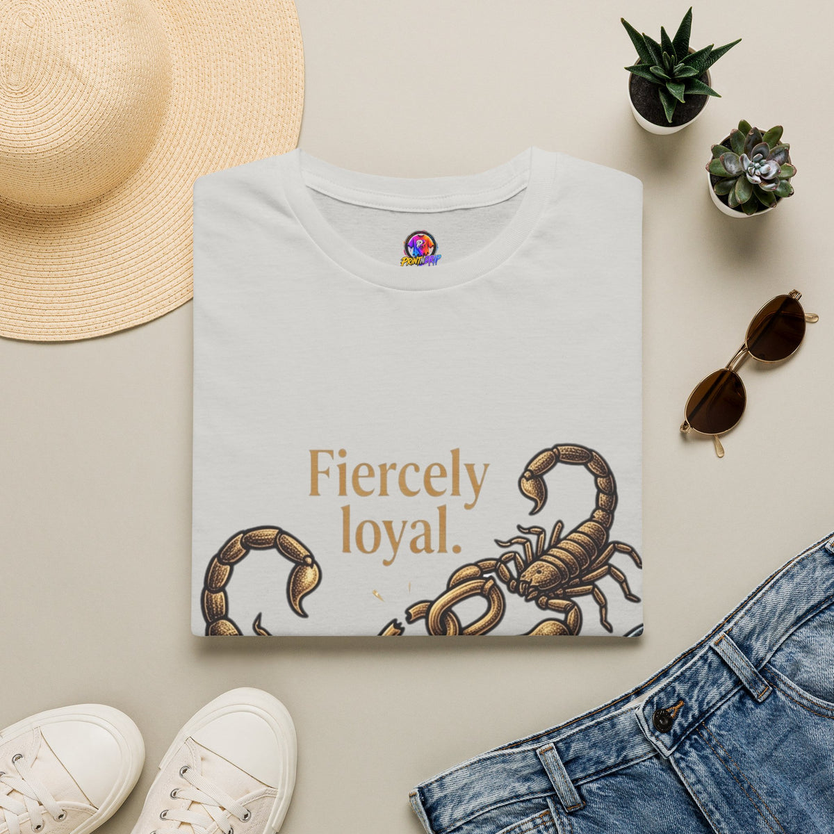 Scorpio T-Shirt — Fiercely Loyal, Easily Detached Zodiac Tee