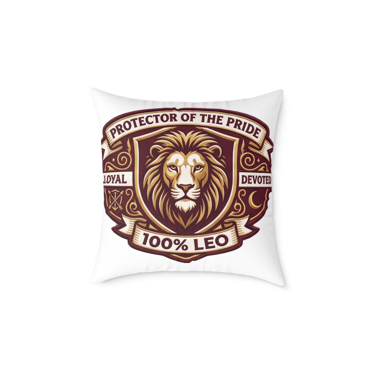Leo Zodiac Protector Of The Pride Square Poly Canvas Pillow