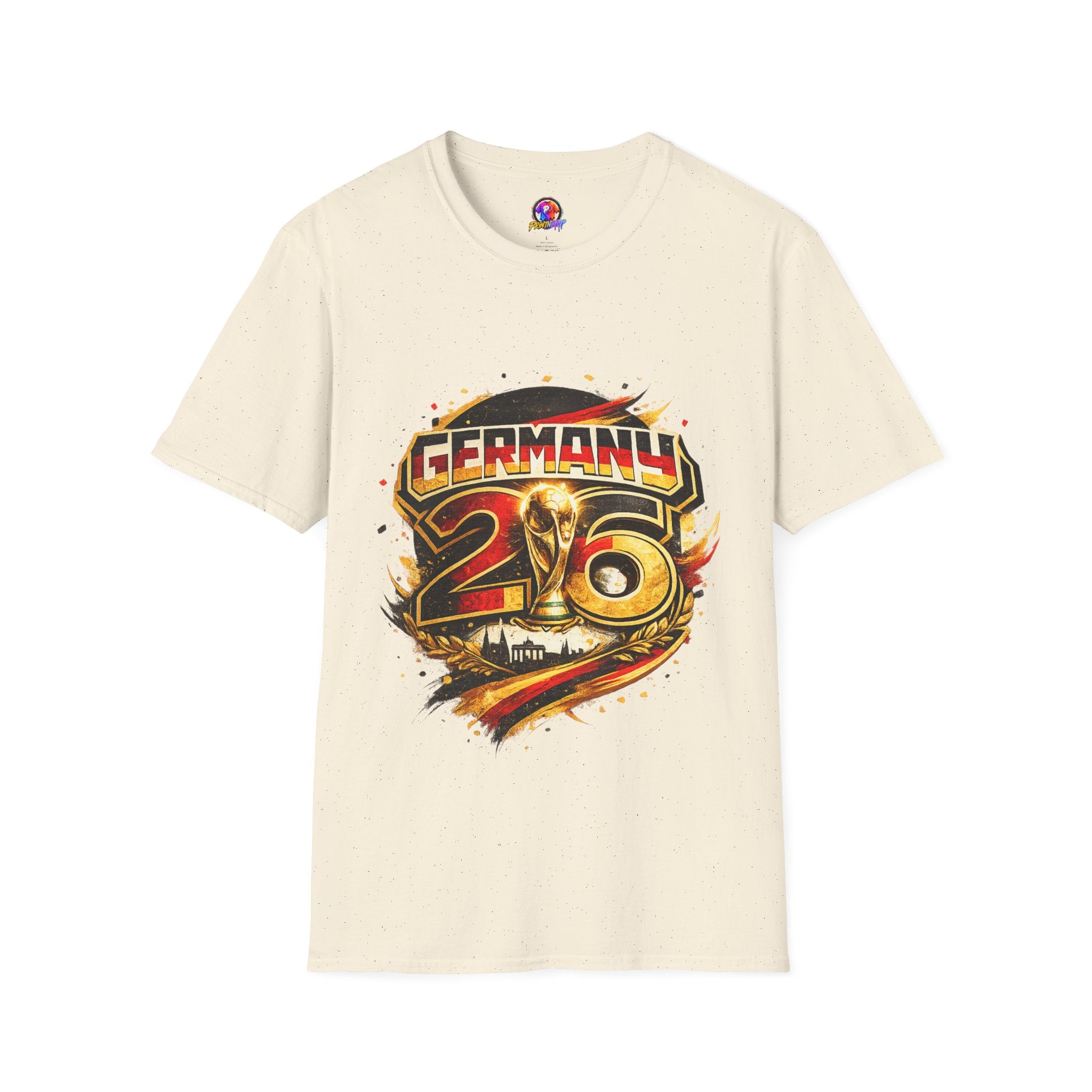 Germany 26 Skull Graphic T‑Shirt — Retro Soccer Fan Tee