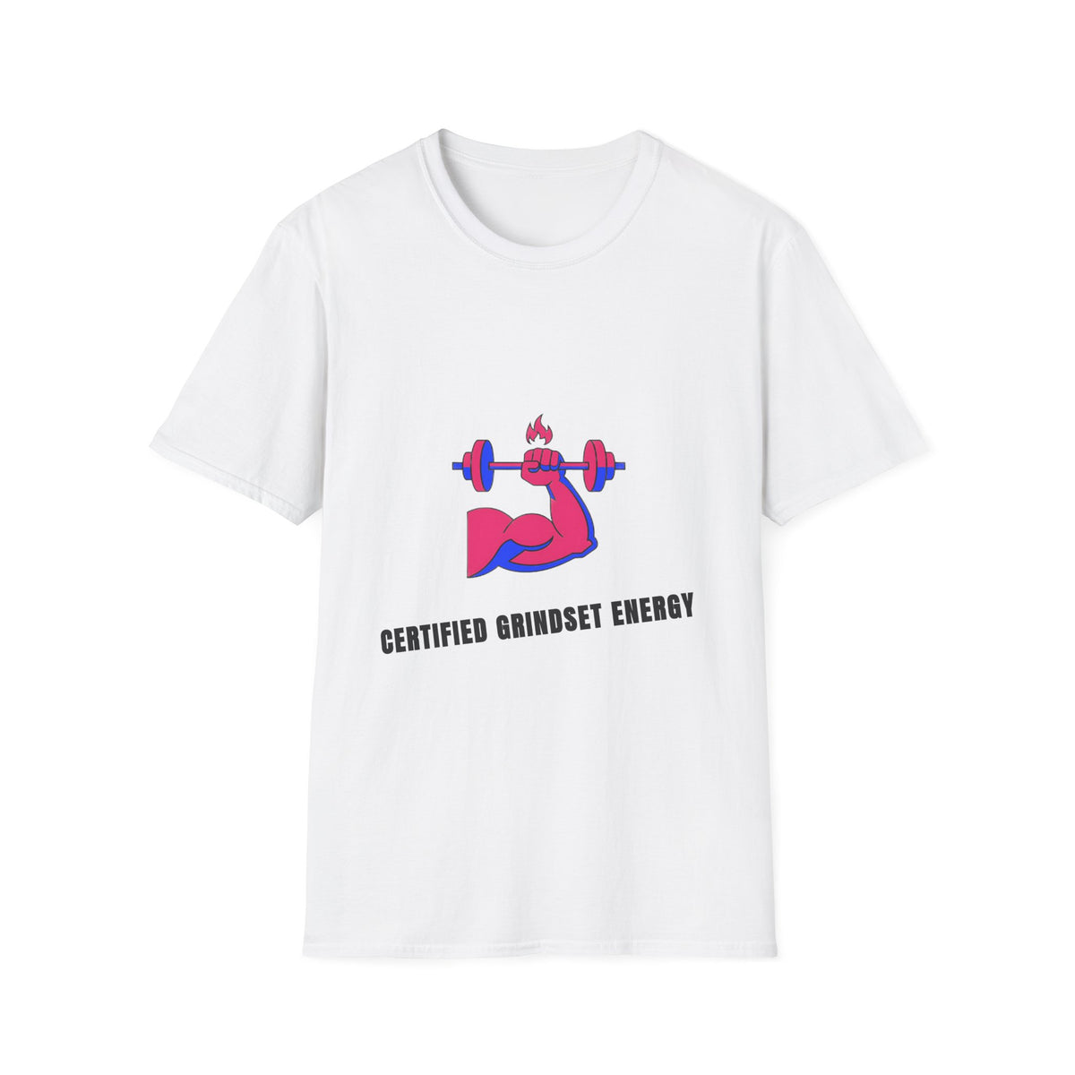Certified Grindset Energy T-Shirt — Flame Dumbbell Fitness Tee - Trending Now - September 2026