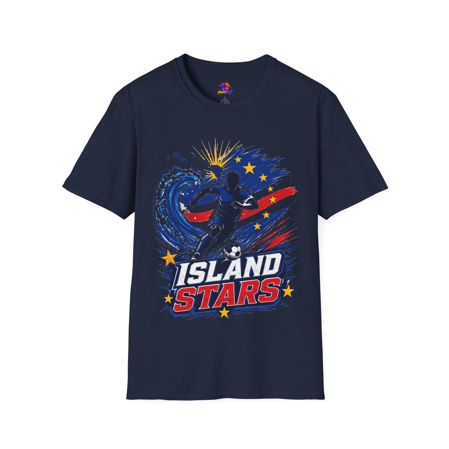 Cabo Verde Island Stars Soccer T-Shirt – Pacific Wave Football Team Tee