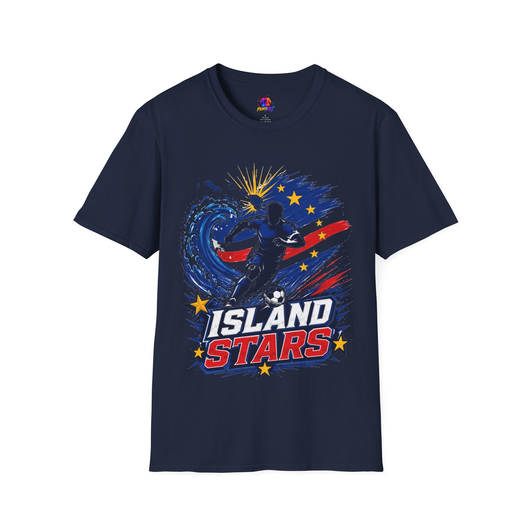 Cabo Verde Island Stars Soccer T-Shirt – Pacific Wave Football Team Tee